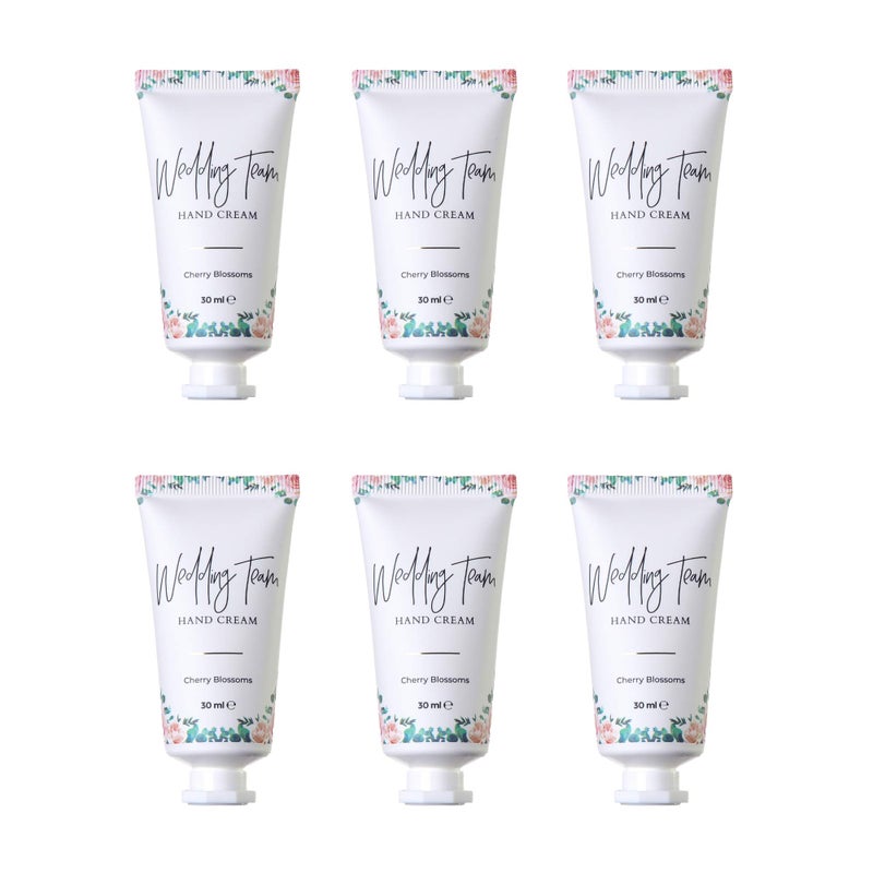 Pop Fizz Designs Bridesmaid Gifts- Wedding Team Hand Cream (6 pack) - Image 1